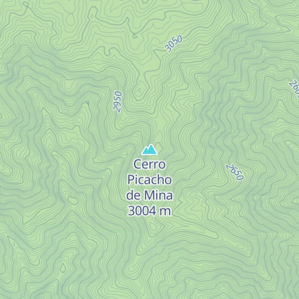 Map of Cerro Picacho de Mina