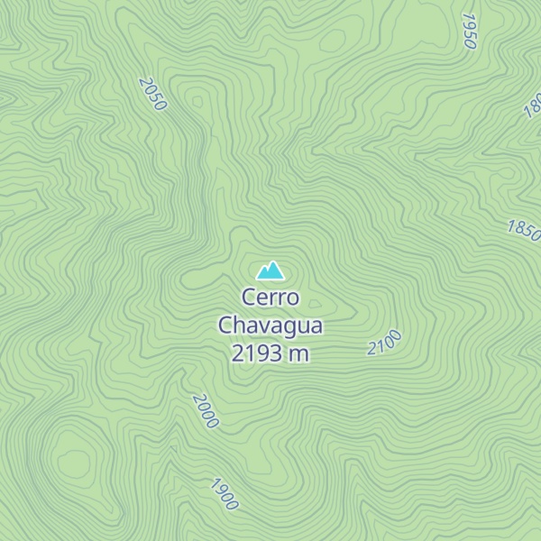 Map of Cerro Chavagua