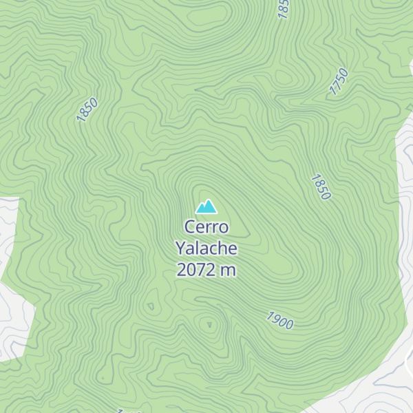 Map of Cerro Yalache
