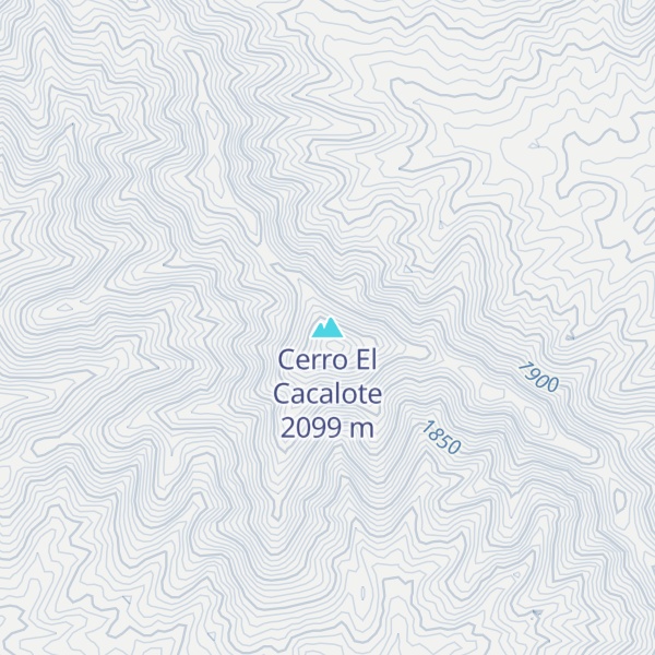 Map of Cerro El Cacalote