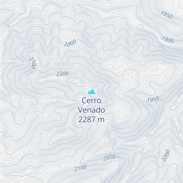 Map of Cerro Venado