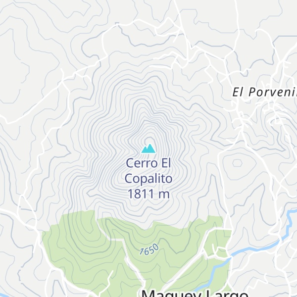 Map of Cerro El Copalito