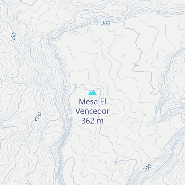 Map of Mesa El Vencedor