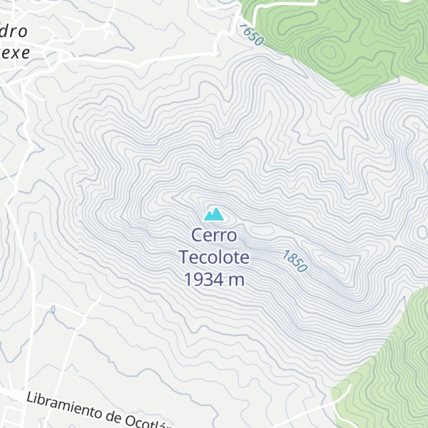Map of Cerro Tecolote