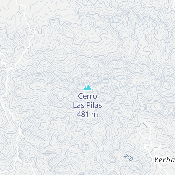 Map of Cerro Las Pilas