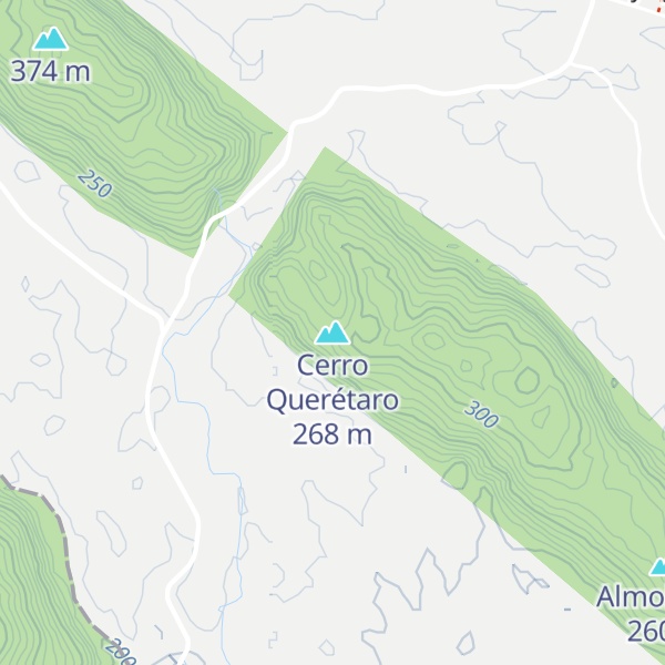 Map of Cerro Querétaro