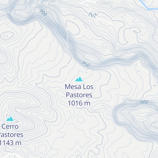 Map of Mesa Los Pastores