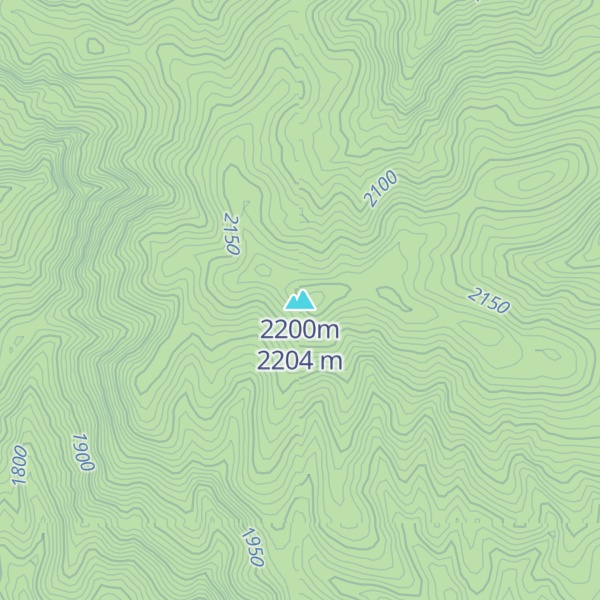 Map of 2200m