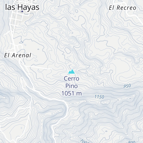 Map of Cerro Pino