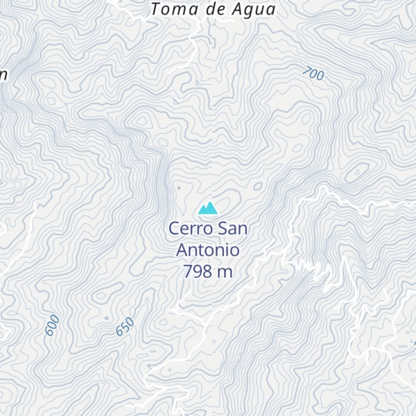 Map of Cerro San Antonio