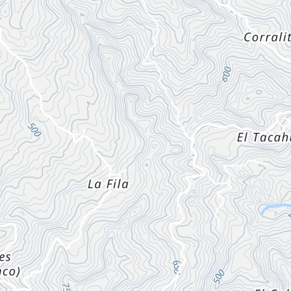 Map of Cerro La Bandera