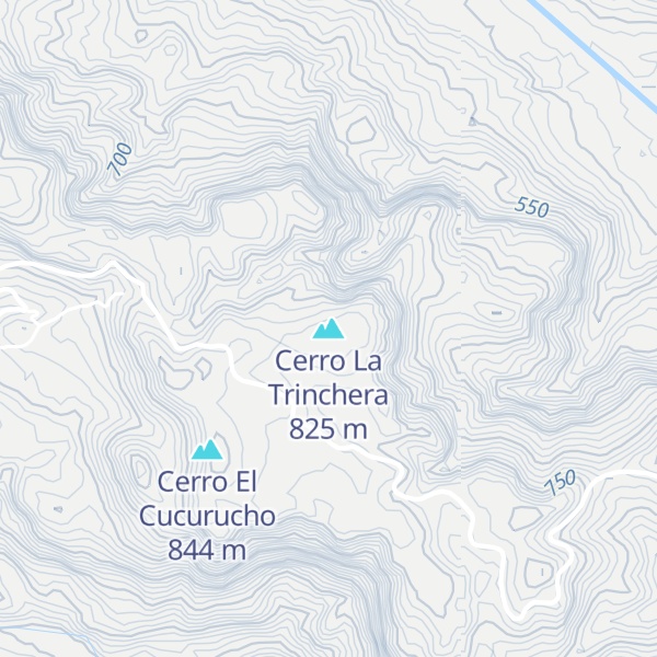Map of Cerro La Trinchera