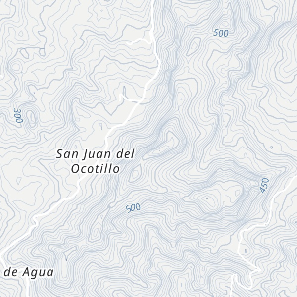 Map of Cerro San Juan del Ocotillo