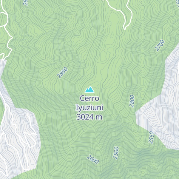 Map of Cerro Iyuziuni