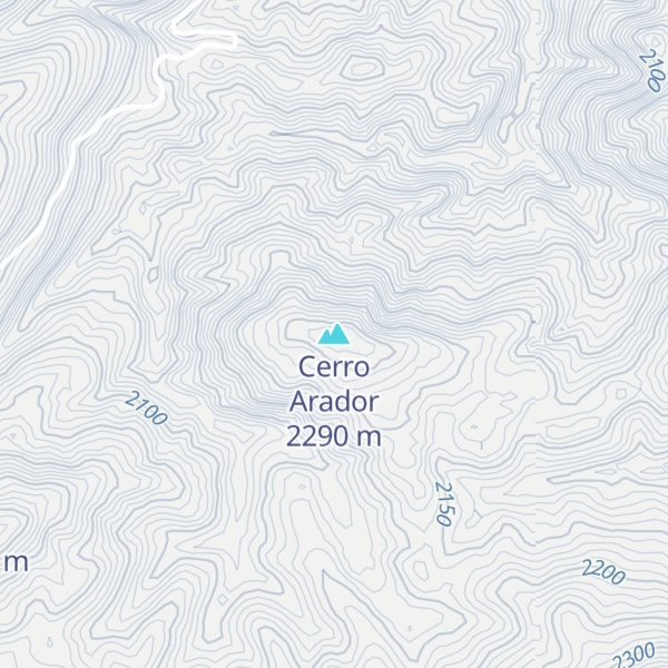 Map of Cerro Arador