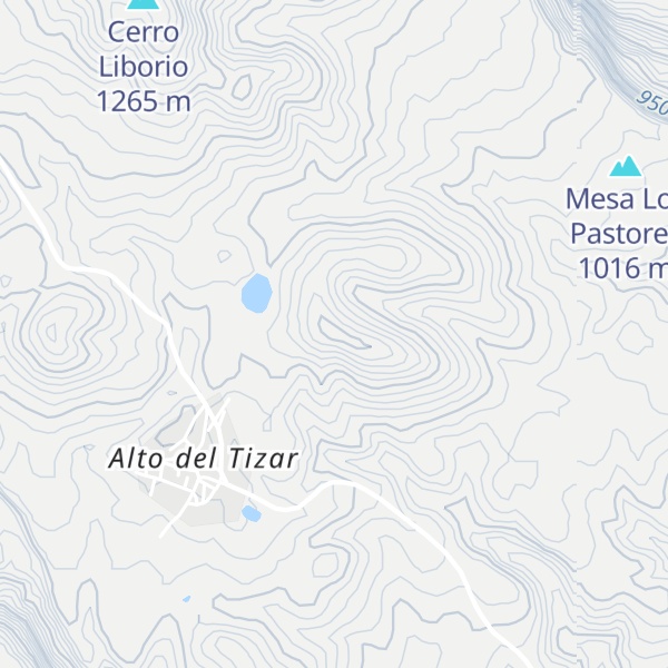 Map of Cerro Pastores