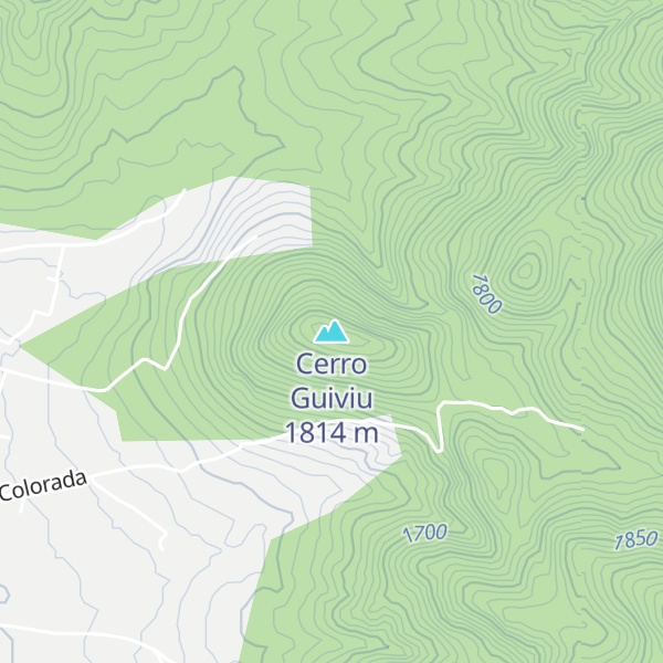 Map of Cerro Guiviu