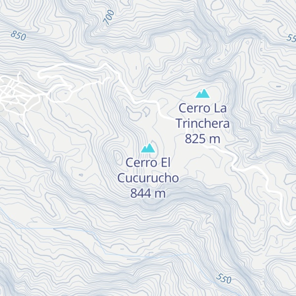 Map of Cerro El Cucurucho