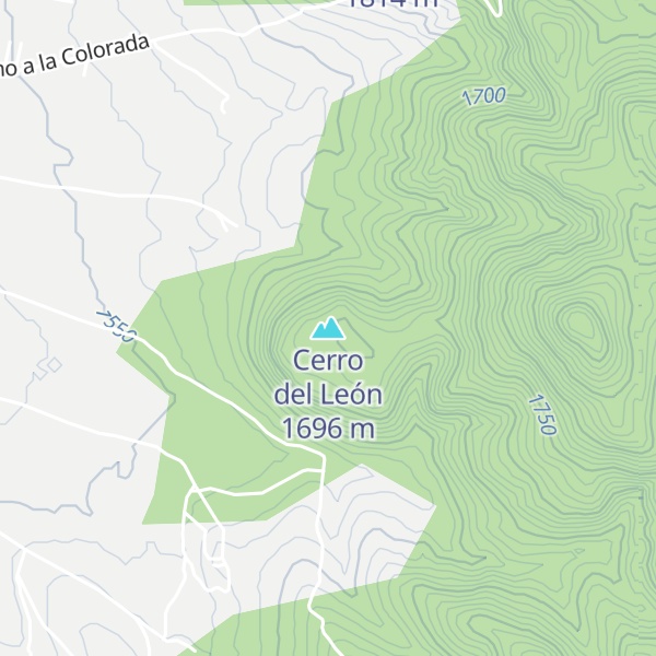 Map of Cerro del León