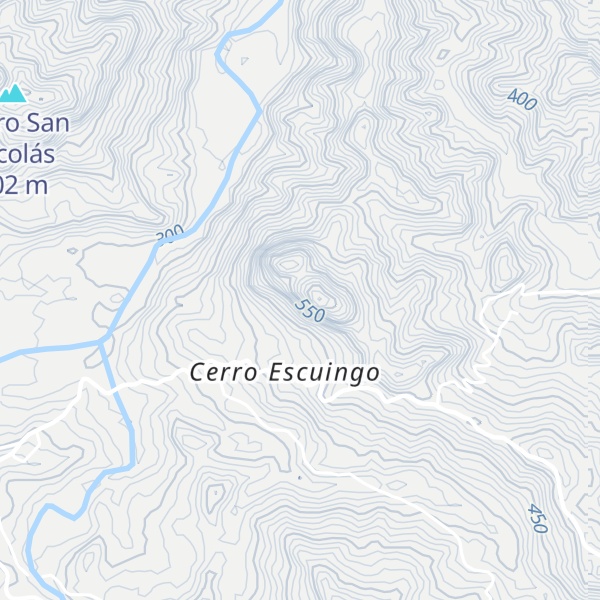 Map of Cerro Escuingo