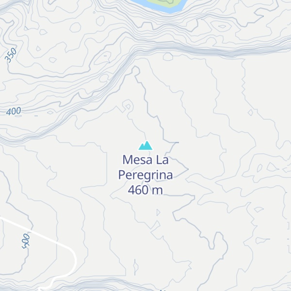 Map of Mesa La Peregrina