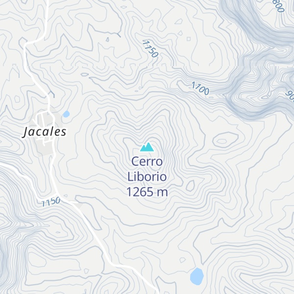 Map of Cerro Liborio