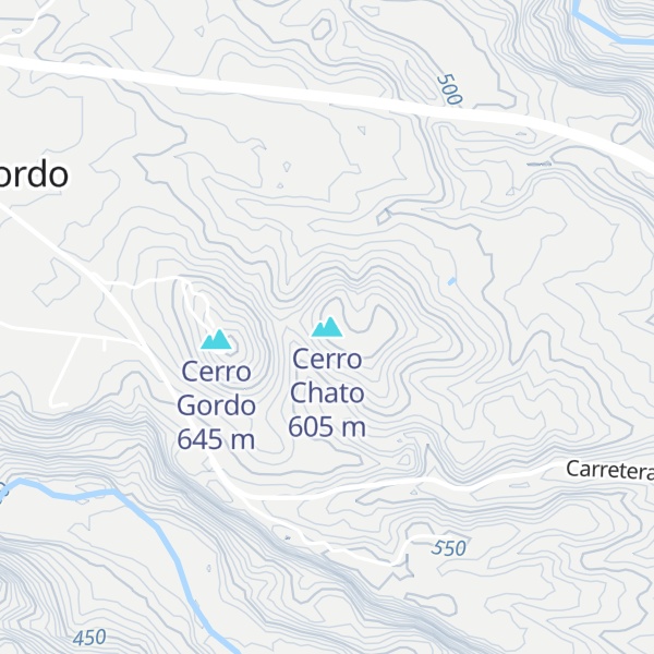 Map of Cerro Chato