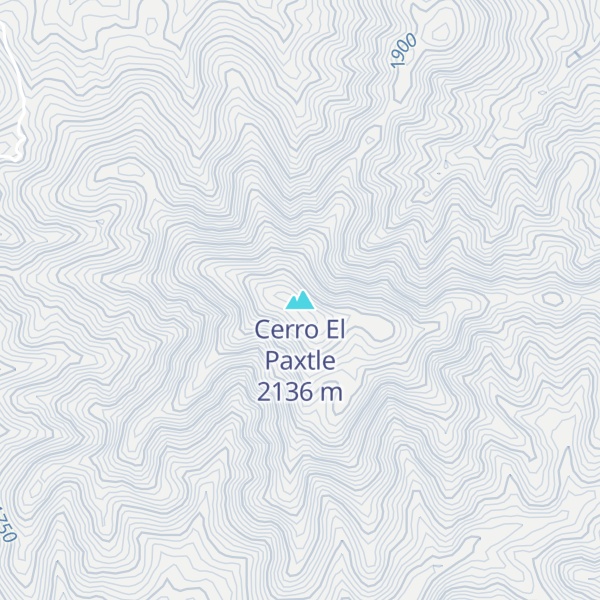 Map of Cerro El Paxtle