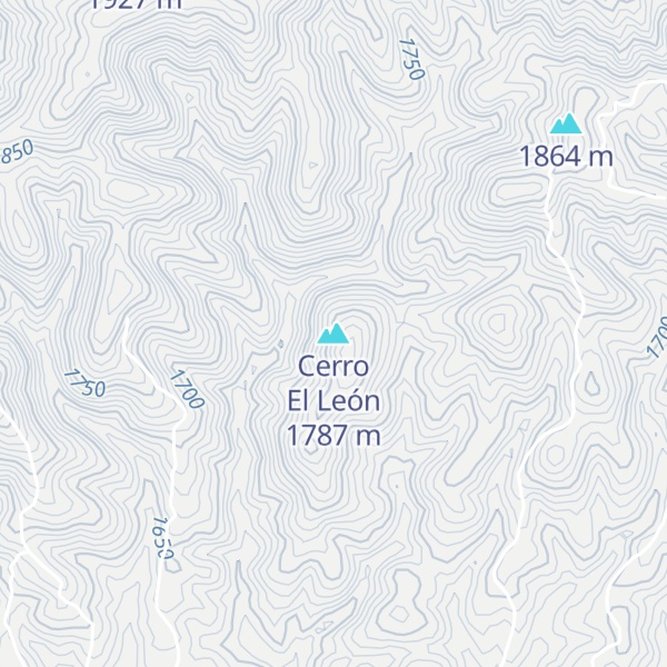 Map of Cerro El León