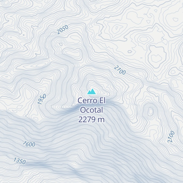 Map of Cerro El Ocotal