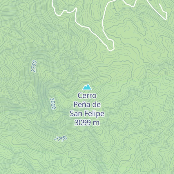 Map of Cerro Peña de San Felipe