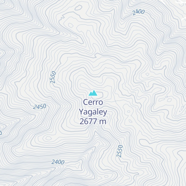 Map of Cerro Yagaley