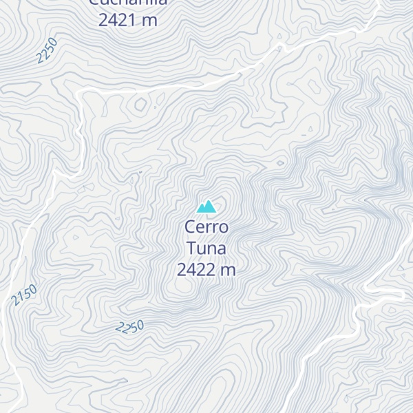 Map of Cerro Tuna
