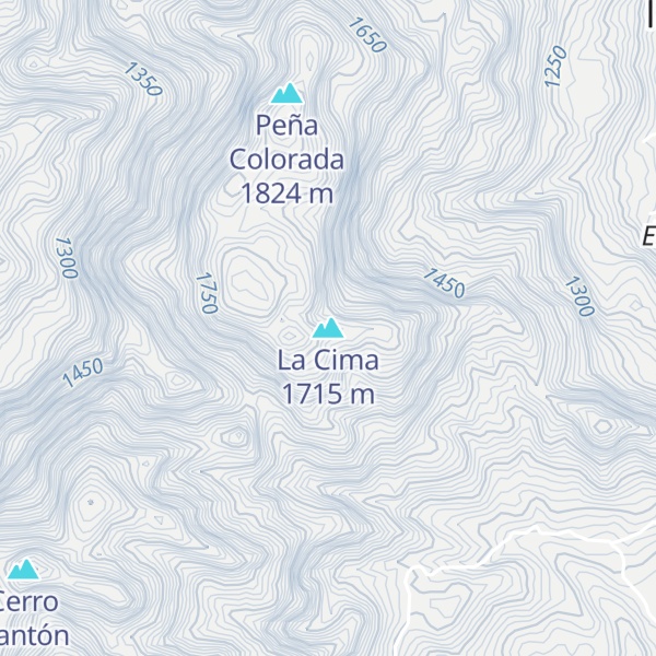 Map of La Cima