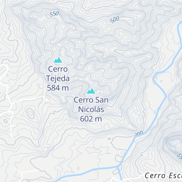 Map of Cerro San Nicolás