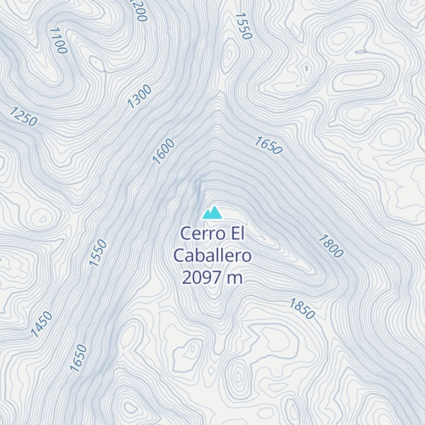 Map of Cerro El Caballero