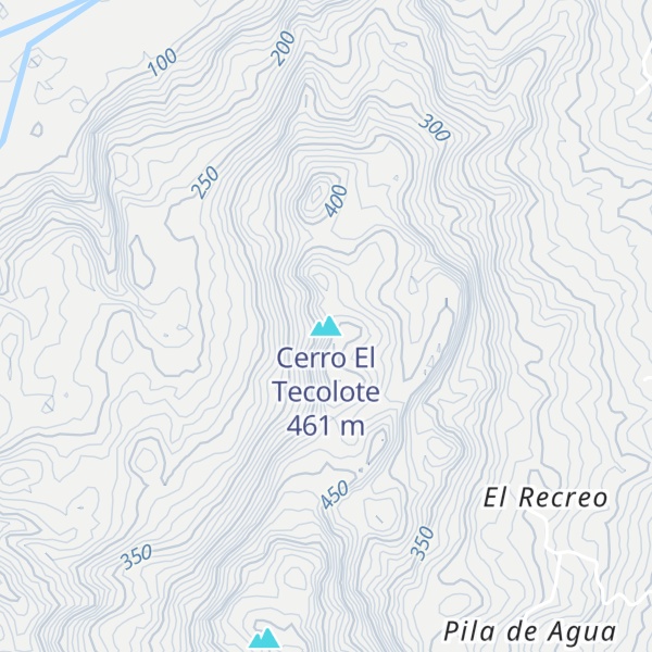 Map of Cerro El Tecolote