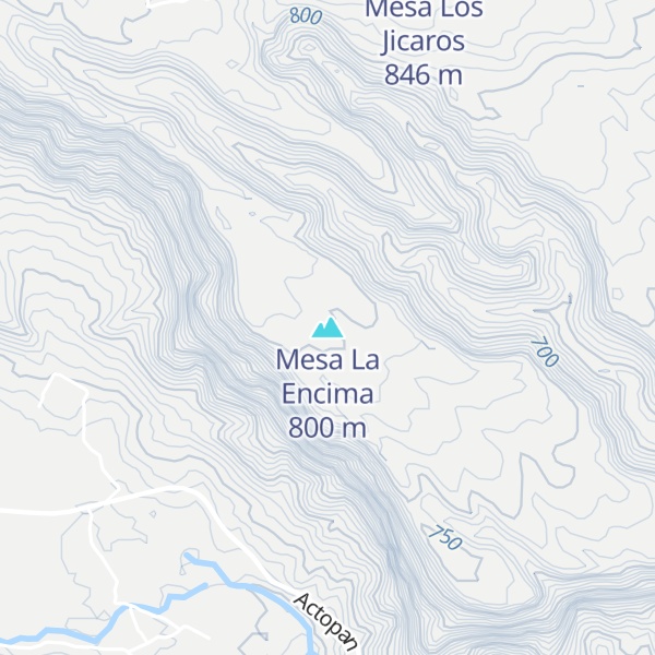 Map of Mesa La Encima