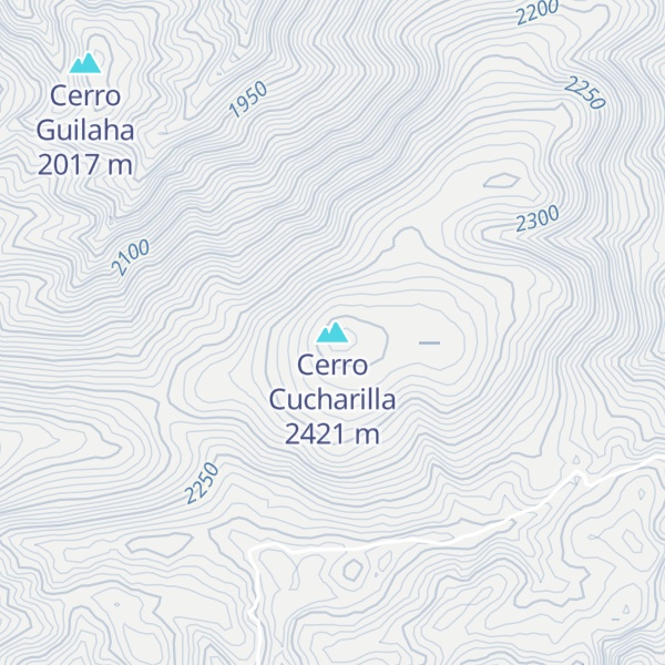 Map of Cerro Cucharilla