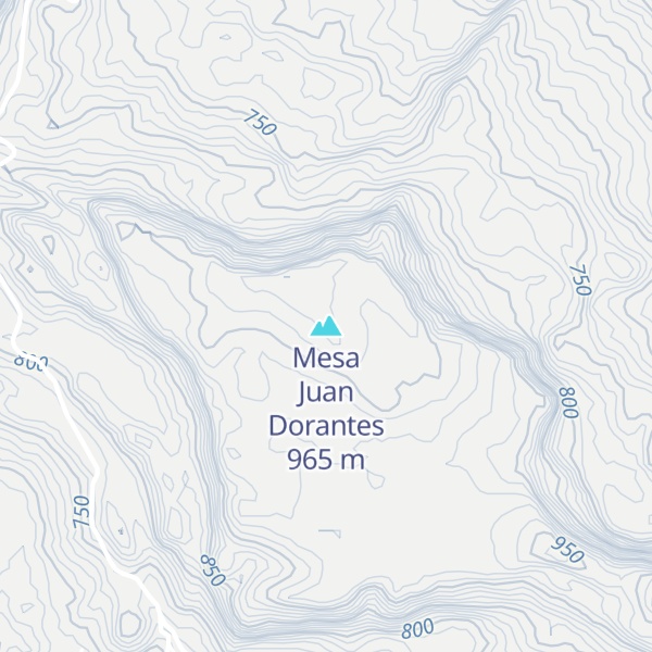 Map of Mesa Juan Dorantes