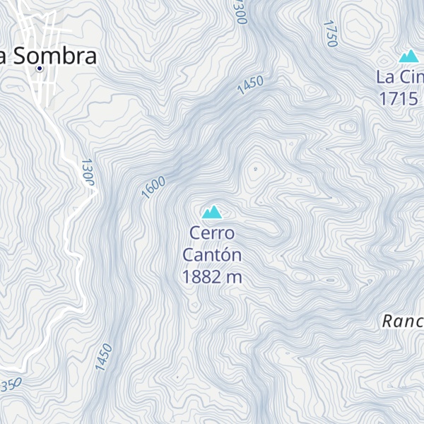 Map of Cerro Cantón