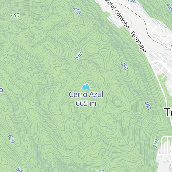 Map of Cerro Azul