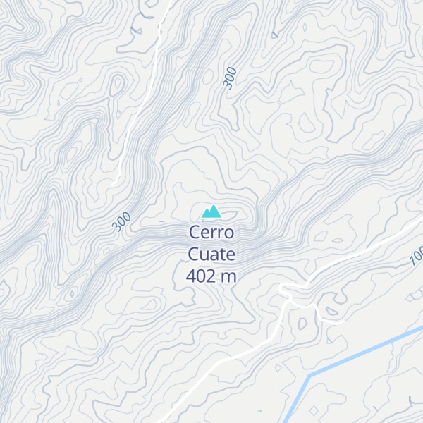 Map of Cerro Cuate