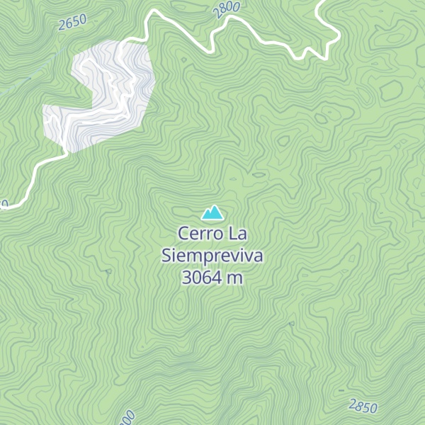 Map of Cerro La Siempreviva