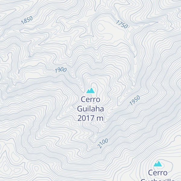 Map of Cerro Guilaha