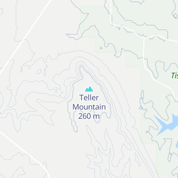 Map of Teller Mountain