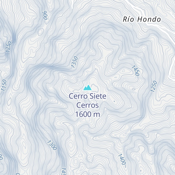 Map of Cerro Siete Cerros