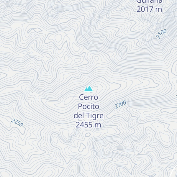 Map of Cerro Pocito del Tigre