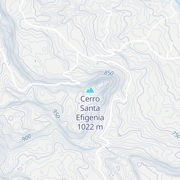 Map of Cerro Santa Efigenia
