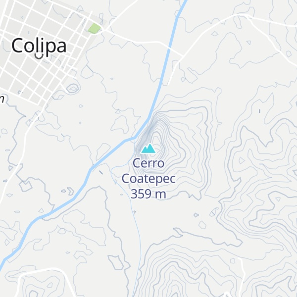 Map of Cerro Coatepec